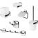 Набор аксессуаров для ванной AM.PM Gem AK90D1806W Хром Набор аксессуаров для ванной AM.PM Gem AK90D1806W Хром