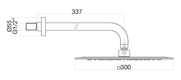 Верхний душ Webert AC0842015 Хром Верхний душ Webert AC0842015 Хром