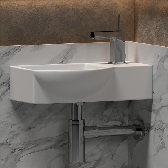 Раковина Ceramicanova Element 40 L CN6039L Белая Раковина Ceramicanova Element 40 L CN6039L Белая