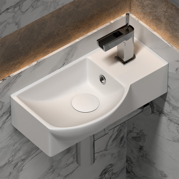 Раковина Ceramicanova Element 40 L CN6039L Белая Раковина Ceramicanova Element 40 L CN6039L Белая