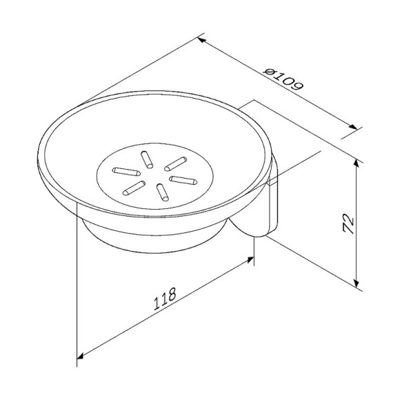 Мыльница AM.PM X-Joy A8434222 Черная матовая Мыльница AM.PM X-Joy A8434222 Черная матовая