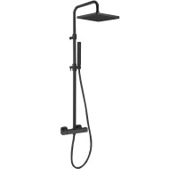 Душевая система Webert Pegaso PE980507560METAL с термостатом Черная матовая