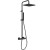 Душевая система Webert Pegaso PE980507560METAL с термостатом Черная матовая