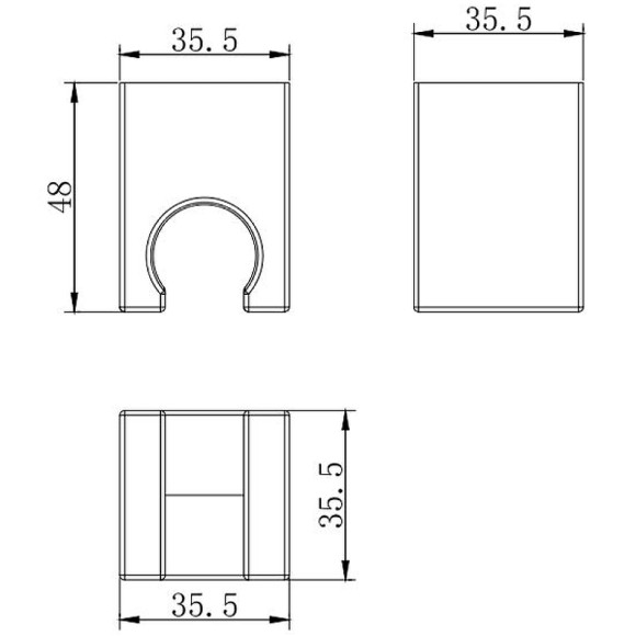 Держатель ручного душа Aquatek AQ2400MB Черный матовый Держатель ручного душа Aquatek AQ2400MB Черный матовый