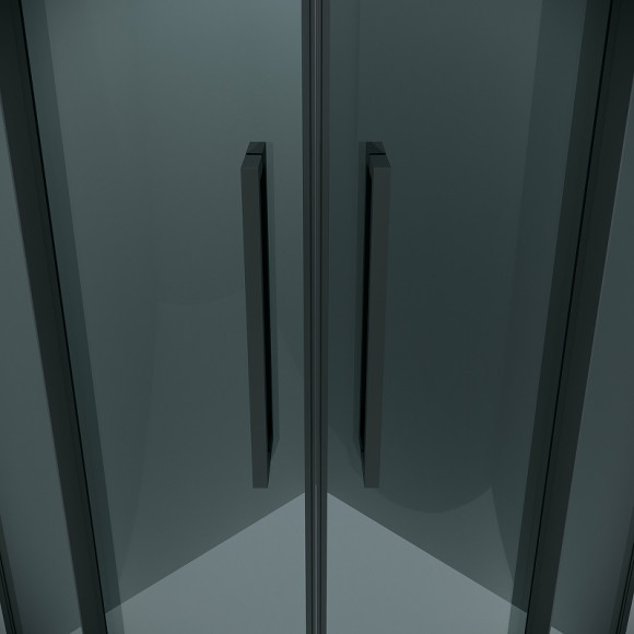 Душевой уголок Grossman Cosmo 80х80 301.K33.02.8080.21.10 профиль Черный матовый стекло тонированное Душевой уголок Grossman Cosmo 80х80 301.K33.02.8080.21.10 профиль Черный матовый стекло тонированное