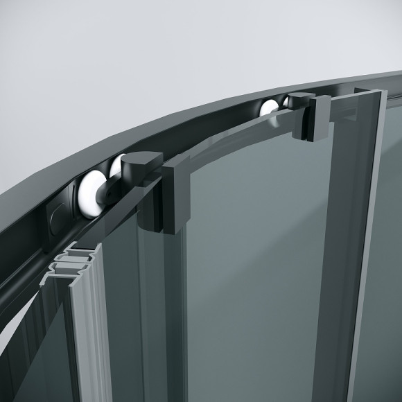 Душевой уголок Grossman Cosmo 80х80 301.K33.02.8080.21.10 профиль Черный матовый стекло тонированное Душевой уголок Grossman Cosmo 80х80 301.K33.02.8080.21.10 профиль Черный матовый стекло тонированное