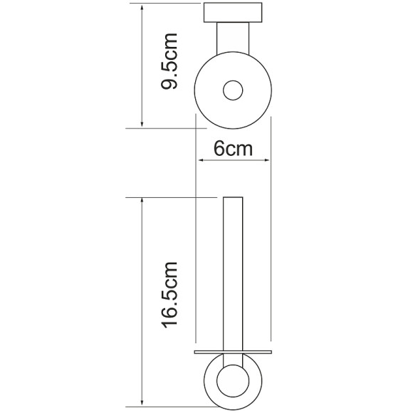 Держатель запасного рулона WasserKRAFT Donau K-9497 Хром