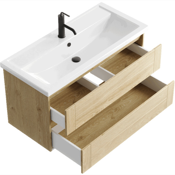 Тумба под раковину Aqwella Astrid 100 AST0110DD подвесная Дуб Давос Тумба под раковину Aqwella Astrid 100 AST0110DD подвесная Дуб Давос