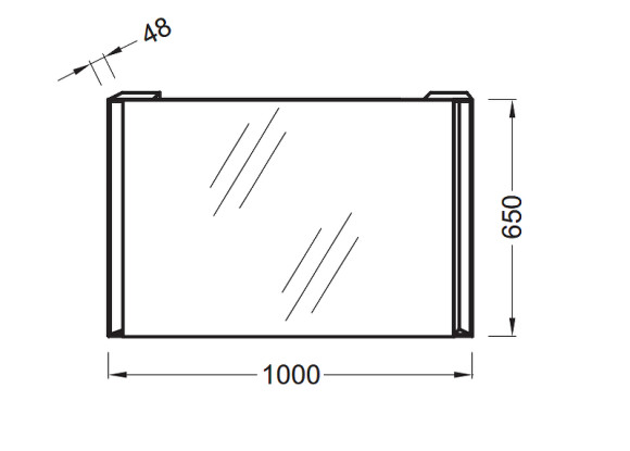 Зеркало Jacob Delafon Reve 100 EB576-NF с подсветкой с инфракрасным выключателем