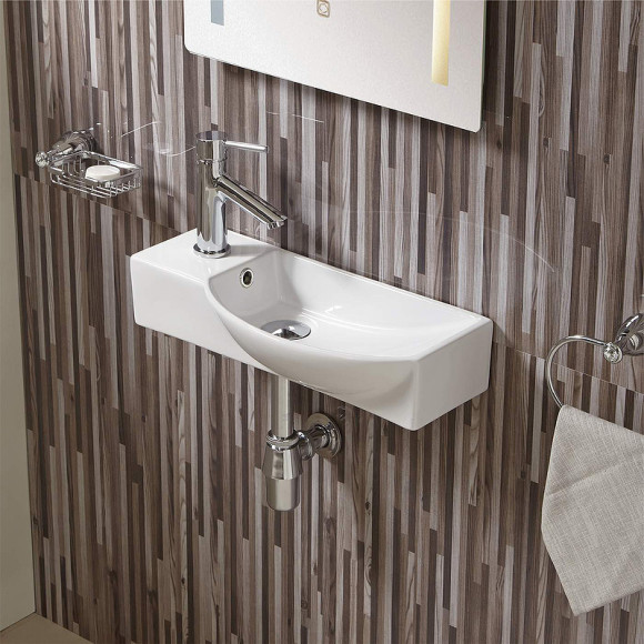 Раковина WeltWasser Aisbach 7945 GL-WT L 45 10000008690 Белая глянцевая Раковина WeltWasser Aisbach 7945 GL-WT L 45 10000008690 Белая глянцевая