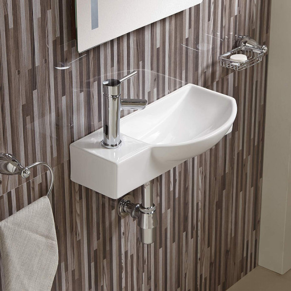 Раковина WeltWasser Aisbach 7945 GL-WT L 45 10000008690 Белая глянцевая Раковина WeltWasser Aisbach 7945 GL-WT L 45 10000008690 Белая глянцевая