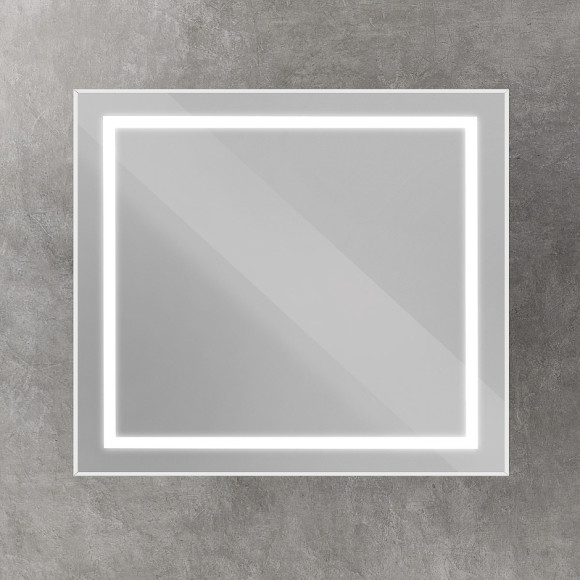 Зеркало BelBagno Kraft 90 SPC-KRAFT-900-800-SENS-AL с подсветкой Сатин с сенсорным выключателем Зеркало BelBagno Kraft 90 SPC-KRAFT-900-800-SENS-AL с подсветкой Сатин с сенсорным выключателем