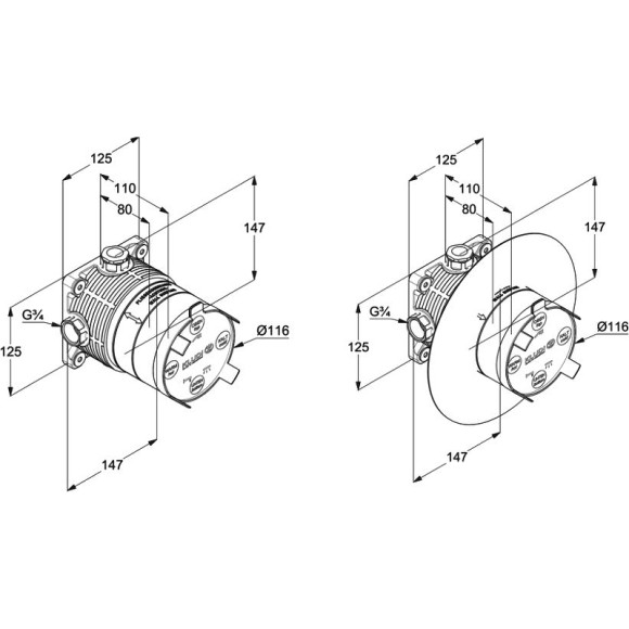 Душевая система Kludi Zenta 388320545 с термостатом Хром Душевая система Kludi Zenta 388320545 с термостатом Хром