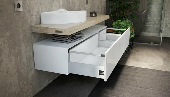 Тумба Velvex Felay 96 tpFEL.95-43.21 подвесная Белая глянцевая