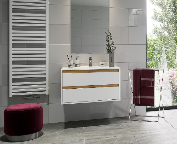 Тумба под раковину Excellent Tuto 80 MLEX.0103.800.WHBL подвесная Белый Дуб