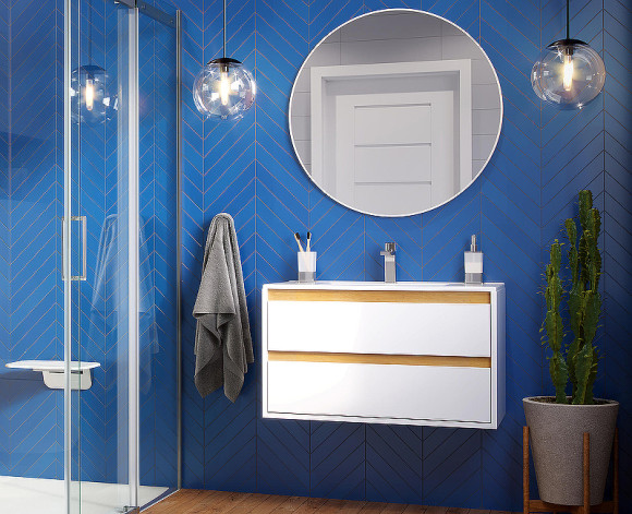 Тумба под раковину Excellent Tuto 80 MLEX.0103.800.WHBL подвесная Белый Дуб