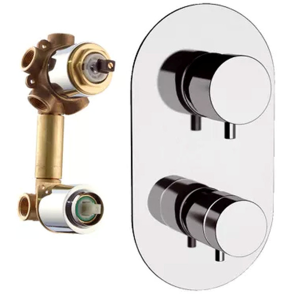 Смеситель для душа Remer Elegance NT94 с термостатом Хром Смеситель для душа Remer Elegance NT94 с термостатом Хром