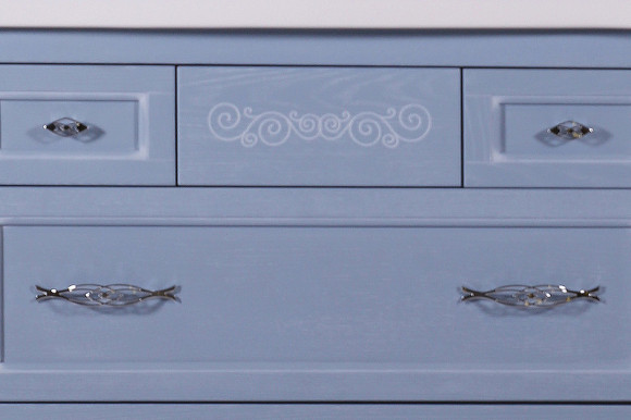 Комплект мебели для ванной ASB-Woodline Модерн 105 Рошфор с Белой патиной