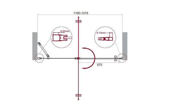 Душевая дверь BelBagno Etna 120 ETNA-B-12-60/60-C-Cr-90 профиль Хром стекло прозрачное Душевая дверь BelBagno Etna 120 ETNA-B-12-60/60-C-Cr-90 профиль Хром стекло прозрачное
