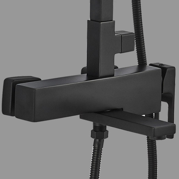 Душевая система ALMAes Tena TVZ-1825 Черная матовая Душевая система ALMAes Tena TVZ-1825 Черная матовая