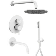 Душевая система Paffoni Light KITLIG019BO141 Белая матовая Душевая система Paffoni Light KITLIG019BO141 Белая матовая