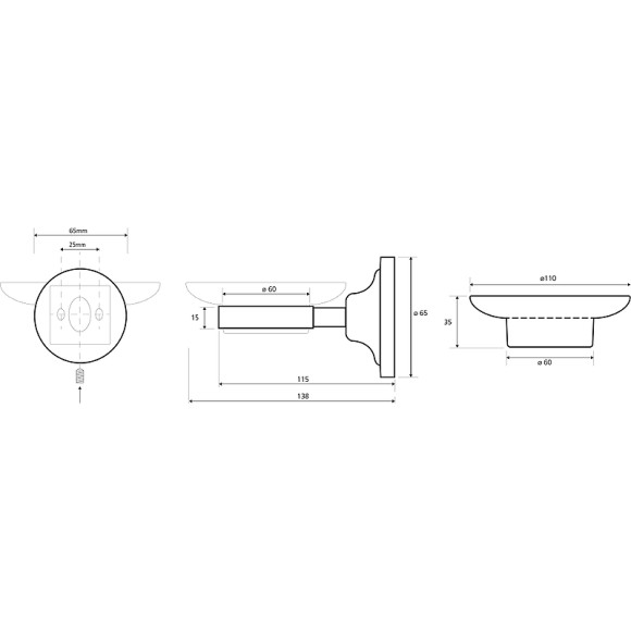 Мыльница Bemeta Retro Gold and Сhrom 144208028 Золото Хром Мыльница Bemeta Retro Gold and Сhrom 144208028 Золото Хром