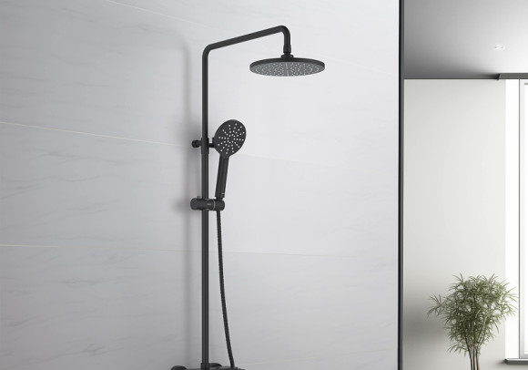 Душевая система Aquatek Бетта AQ2140MB Черная матовая