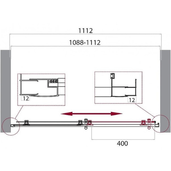 Душевая дверь BelBagno Uno 110 UNO-195-BF-1-110-C-Cr профиль Хром стекло прозрачное Душевая дверь BelBagno Uno 110 UNO-195-BF-1-110-C-Cr профиль Хром стекло прозрачное