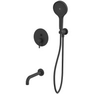 Смеситель для ванны Whitecross Y black YSET06TOPBL Черный матовый