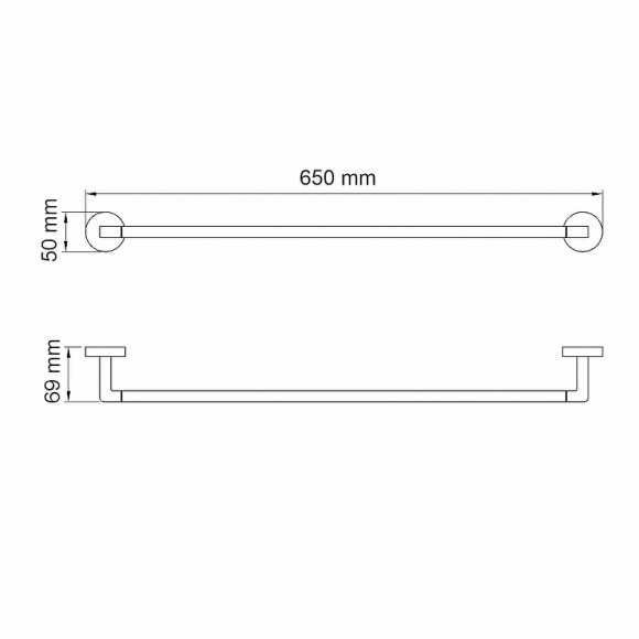 Полотенцедержатель WasserKRAFT Asphe K-77730 Розовое золото