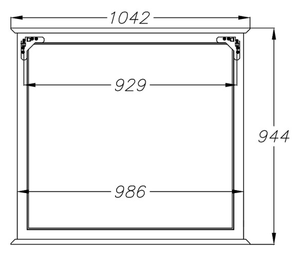 Зеркало Opadiris Кантара 105 00-00003714 Белое матовое Зеркало Opadiris Кантара 105 00-00003714 Белое матовое