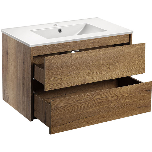 Тумба под раковину Vincea Gio 80 VMC-2G800TO подвесная T.Oak Тумба под раковину Vincea Gio 80 VMC-2G800TO подвесная T.Oak