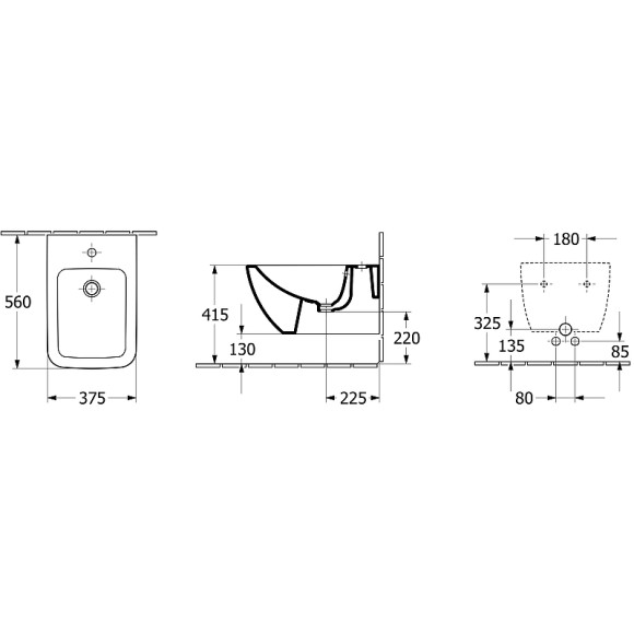 Биде Villeroy&Boch Venticello 441100R1 подвесное Альпийский белый
