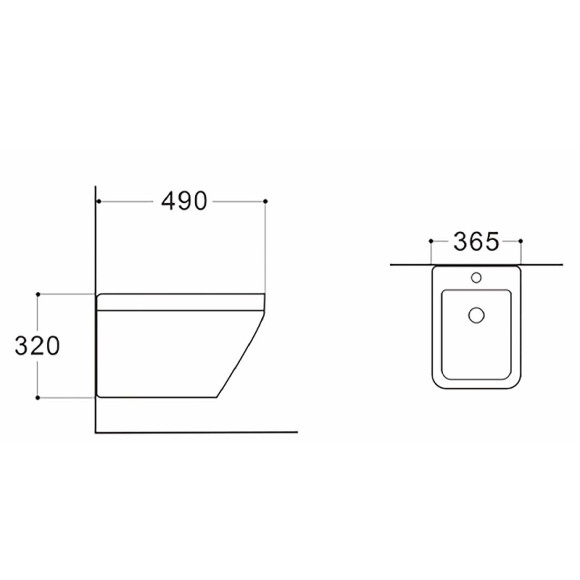 Биде Aquatek Лира AQ1055-00 подвесное Белое Биде Aquatek Лира AQ1055-00 подвесное Белое