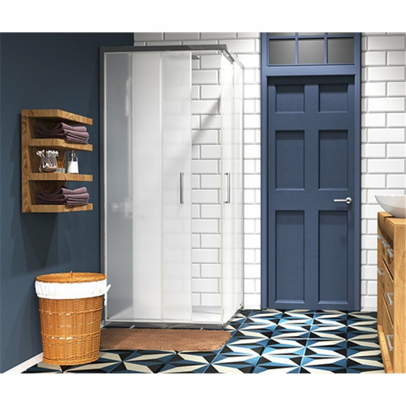 Душевой уголок WasserKRAFT Main 90x90 41S03M профиль Хром стекло матовое