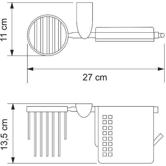 Держатель туалетной бумаги и освежителя воздуха WasserKRAFT Kammel K-8359 с крышкой Хром Держатель туалетной бумаги и освежителя воздуха WasserKRAFT Kammel K-8359 с крышкой Хром