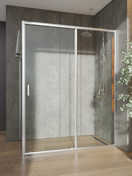 Душевой уголок Orange 150x80 E23-15080TCR профиль Хром стекло прозрачное Душевой уголок Orange 150x80 E23-15080TCR профиль Хром стекло прозрачное