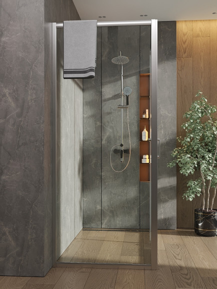 Душевой уголок Orange 150x80 E23-15080TCR профиль Хром стекло прозрачное Душевой уголок Orange 150x80 E23-15080TCR профиль Хром стекло прозрачное