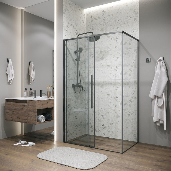 Душевой уголок Grossman Galaxy 100х70 120.K33.01.1070.42.00 профиль Графит сатин стекло прозрачное Душевой уголок Grossman Galaxy 100х70 120.K33.01.1070.42.00 профиль Графит сатин стекло прозрачное