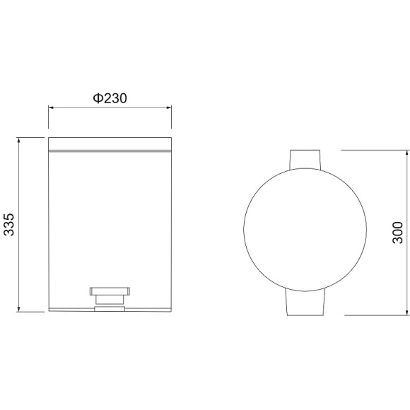 Ведро для мусора Aquatek AQ4992CR Хром Ведро для мусора Aquatek AQ4992CR Хром