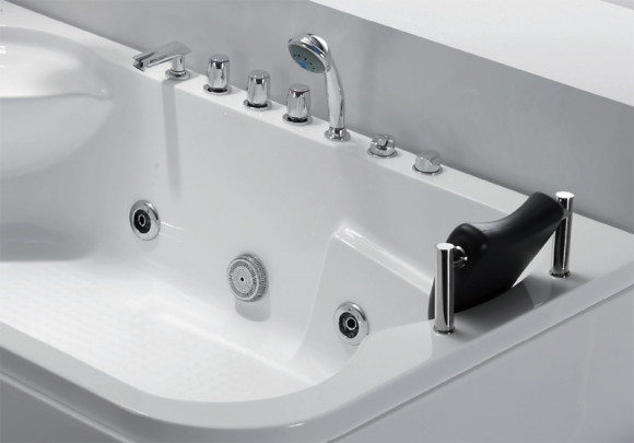 Акриловая ванна Gemy G9085BL 182х116 с гидромассажем Акриловая ванна Gemy G9085BL 182х116 с гидромассажем