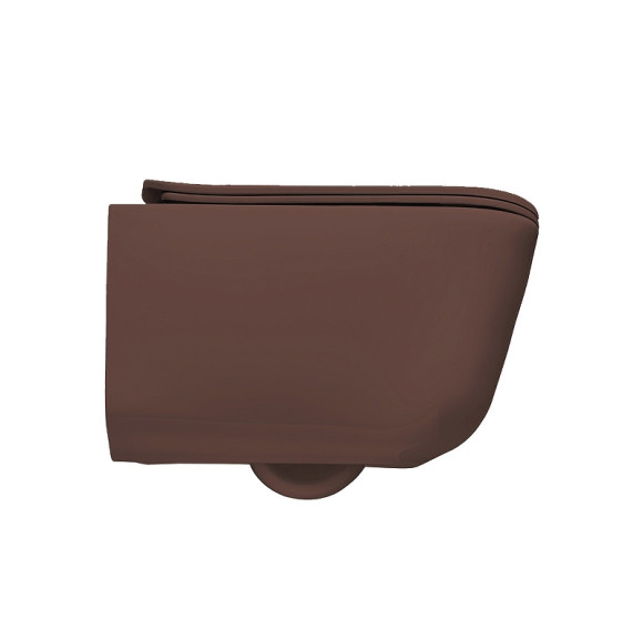 Унитаз Kerasan Tribeca 511475 подвесной Borgogna matt без сиденья Унитаз Kerasan Tribeca 511475 подвесной Borgogna matt без сиденья