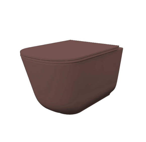 Унитаз Kerasan Tribeca 511475 подвесной Borgogna matt без сиденья Унитаз Kerasan Tribeca 511475 подвесной Borgogna matt без сиденья