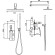 Душевая система Boheme Venturo 374-SGM Оружейная сталь глянцевая
