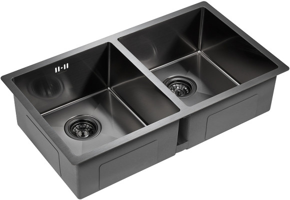Кухонная мойка Paulmark Gerberg 78/2 Uni PM237844-GM Вороненая сталь Кухонная мойка Paulmark Gerberg 78/2 Uni PM237844-GM Вороненая сталь