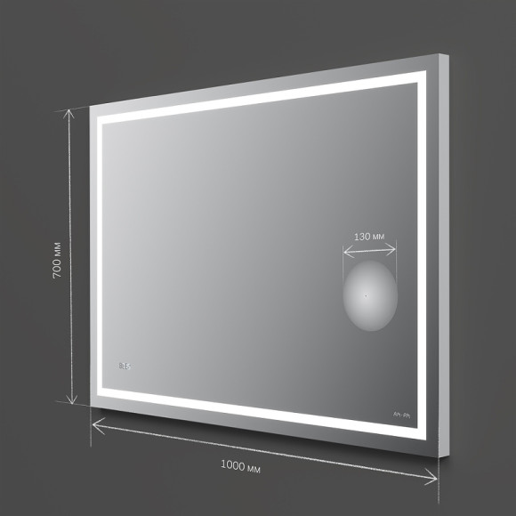 Зеркало AM.PM Gem 100 M91AMOX1003WG с подсветкой с механическим выключателем