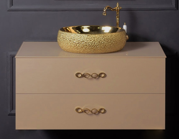 Тумба под раковину Boheme Armadi Art NeoArt 100 831-100-CP подвесная Cappucino