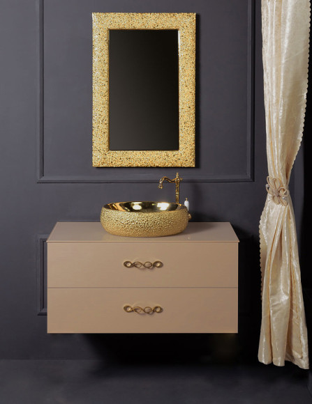 Тумба под раковину Boheme Armadi Art NeoArt 100 831-100-CP подвесная Cappucino