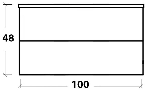 Тумба под раковину Boheme Armadi Art NeoArt 100 831-100-CP подвесная Cappucino