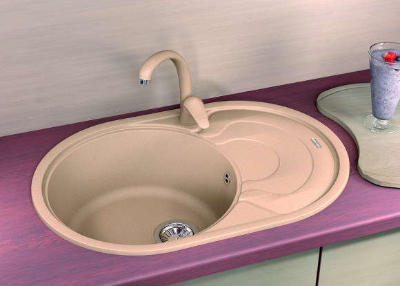 Кухонная мойка Florentina Родос-760 20.140.D0760.306 Капучино